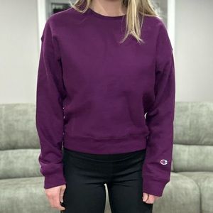 NWOT Womens Champion purple crew neck Reverse weave Medium